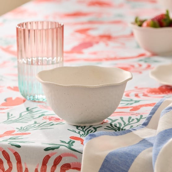 Catalina Ivory Bamboo Dinner Bowl Set of 4