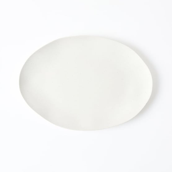 Catalina Ivory Bamboo Oval Platter