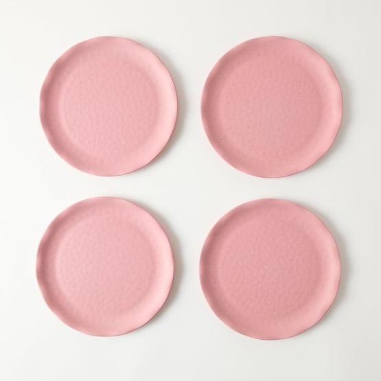 Catalina Watermelon Bamboo Dinner Plate Set of 4