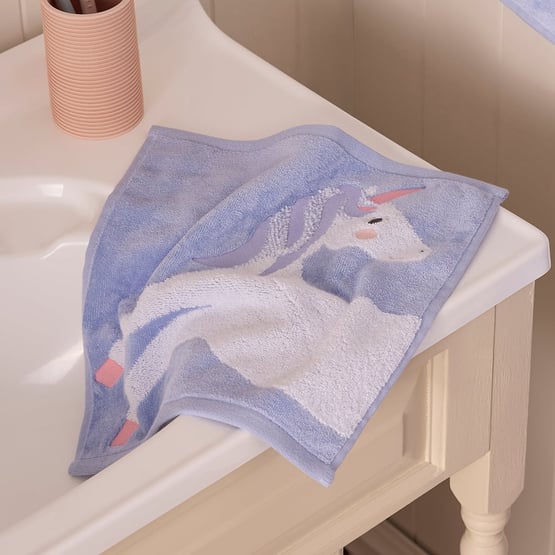 Unicorn Dreams Lavender Face Washer Pack of 2