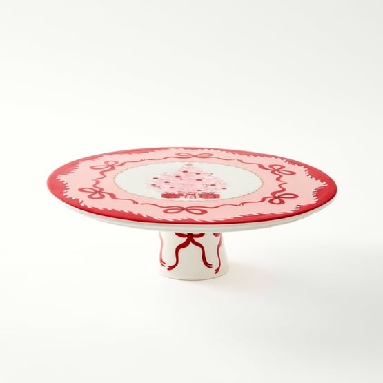 12 Days of Christmas Footed Cake Plate