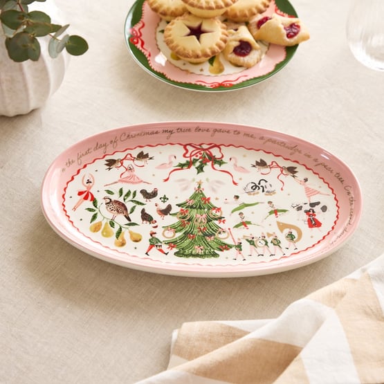 12 Days of Christmas Oval Platter