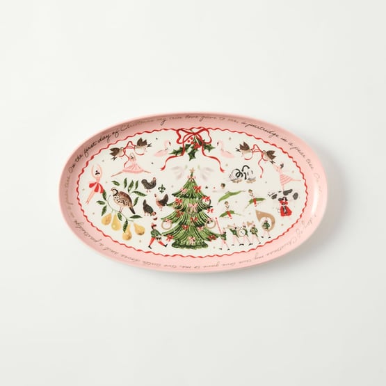 12 Days of Christmas Oval Platter