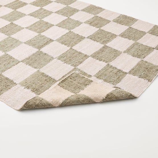 Perry Sage Check Rug
