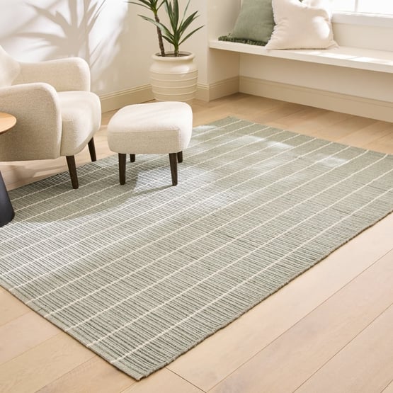 Perth Bay Leaf Stripe Rug
