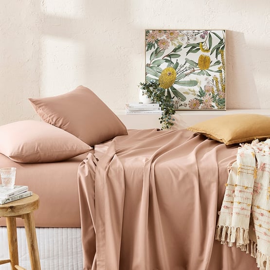 600TC Bamboo Cotton Caramel Sheet Set