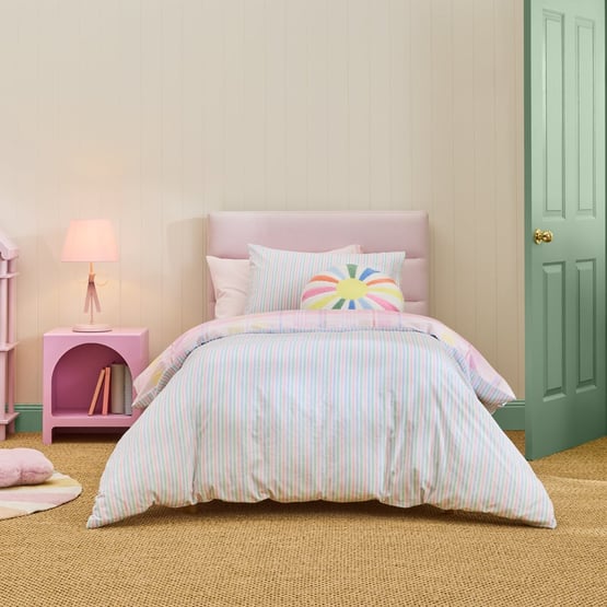 Shelby Sorbet Multi Check Quilt Cover Set