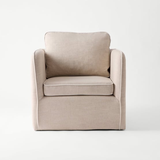 Seline Natural & White Chair