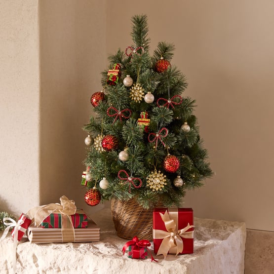 Potted Pine Cashmere LED Christmas Tree