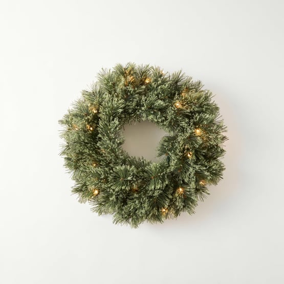 Pine Cashmere Small LED Wreath
