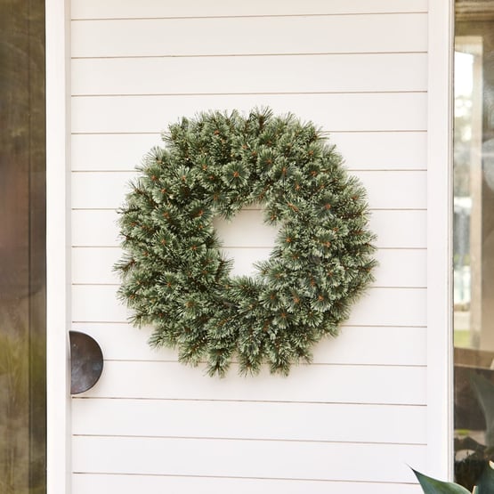Pine Cashmere Large LED Wreath