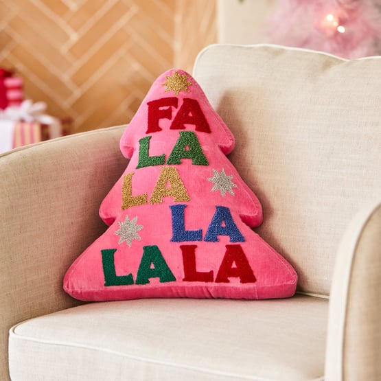 Festive Falala Brights Tree Cushion