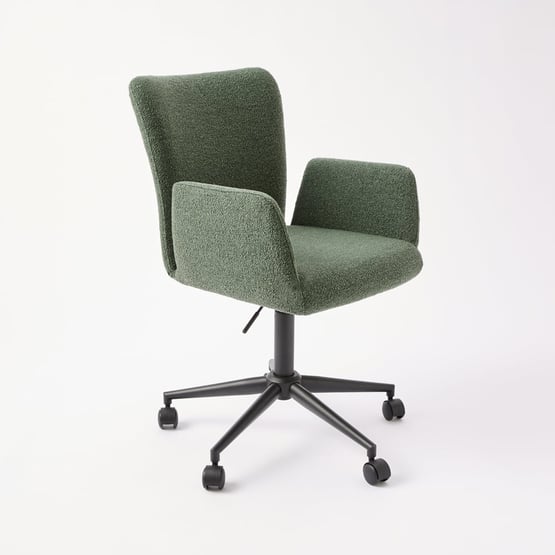 Dante Sage Boucle Desk Chair