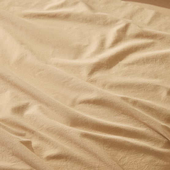 Stonewashed Cotton Sesame Sheet Separates