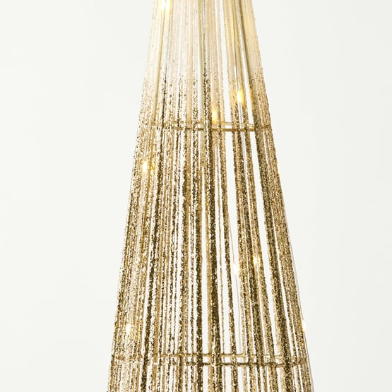 Gold & Silver Ombre LED Cone Tree