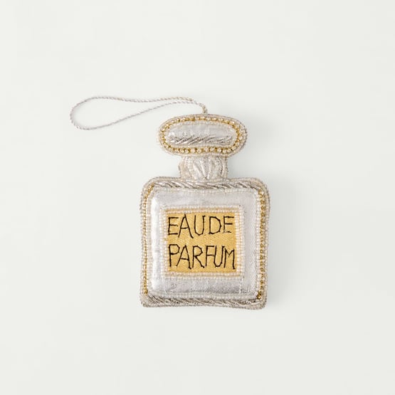 Embroidered Gold Perfume Decoration