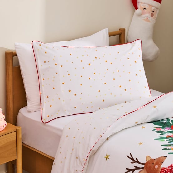 Santa Claus Letter Text Pillowcase