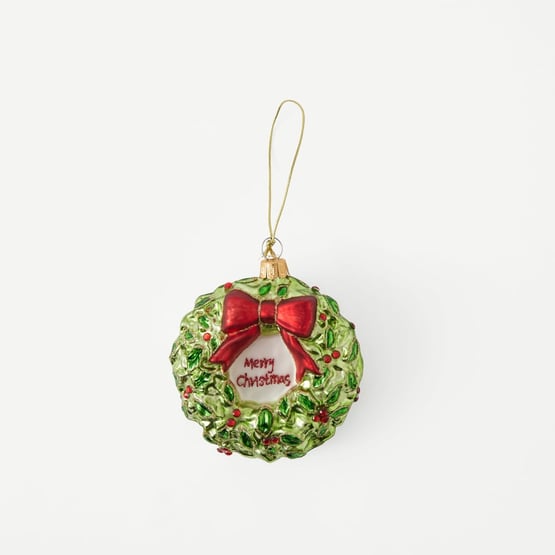 Vintage Glass Wreath Ornament