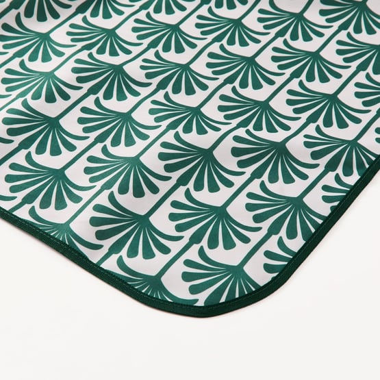 Green Palm Picnic Rug