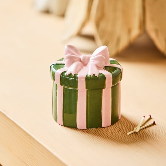 Ceramic Bow Candle 160g