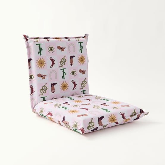 Coastal Cowgirl Padded Canvas Beach Chair