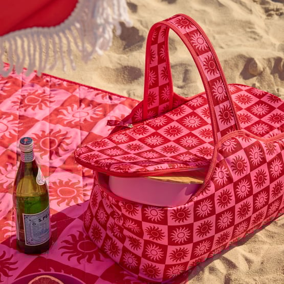 Sundown Pink Picnic Cooler Bag
