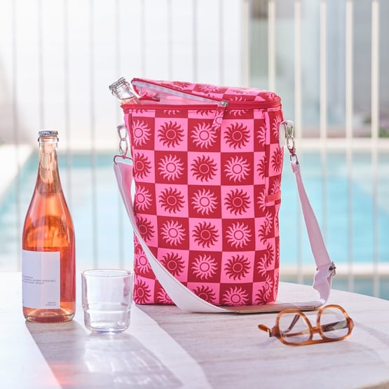 Sundown Pink Wine Cooler Bag