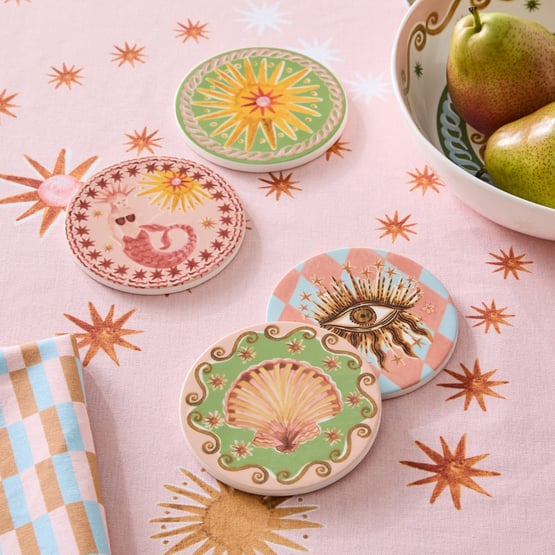 Buon Appetito Multi Coasters Pack of 4