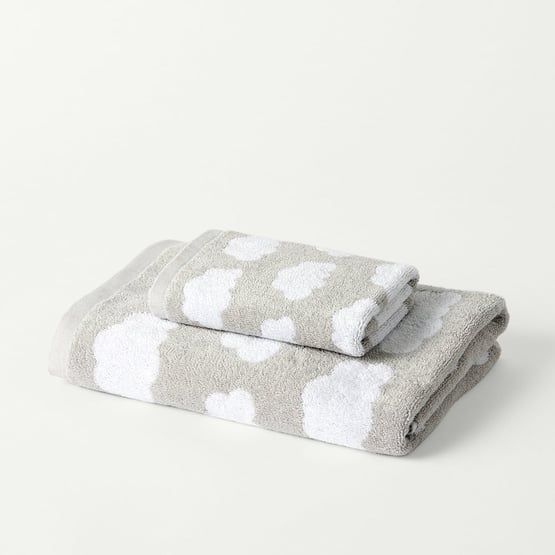 Cloud Dreams Grey Towel Range
