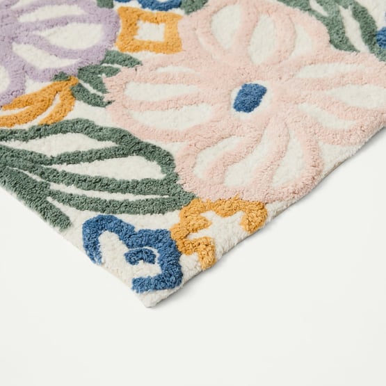 Fresh Flowers Natural Multi Bath Mat