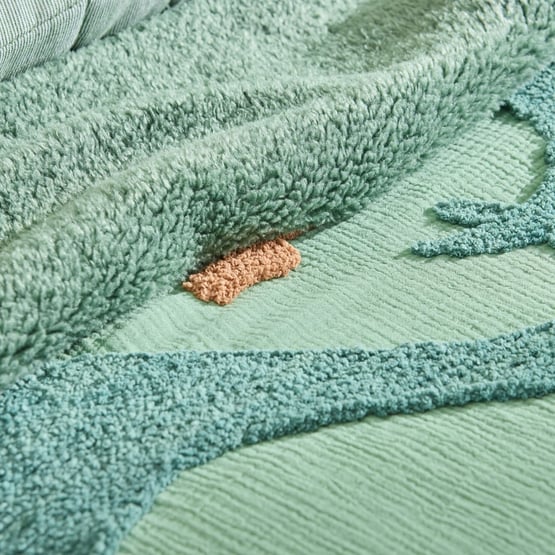 Dino Walk Tufted Blanket