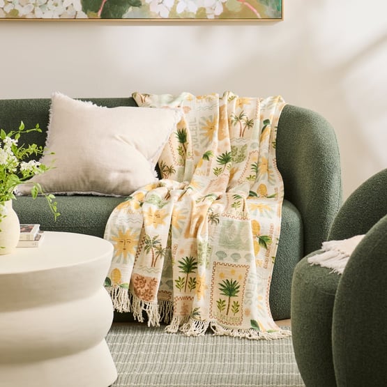La Palmier Natural Throw