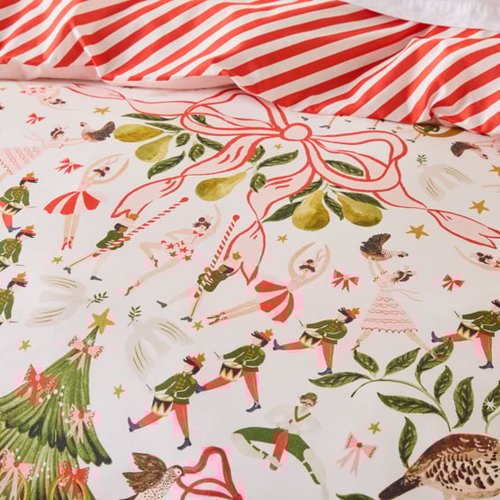 12 Days of Christmas Pink Quilt Cover Set + Separates