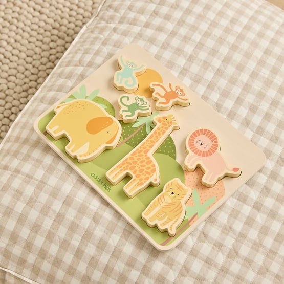 Interactive Jungle Animal Puzzle