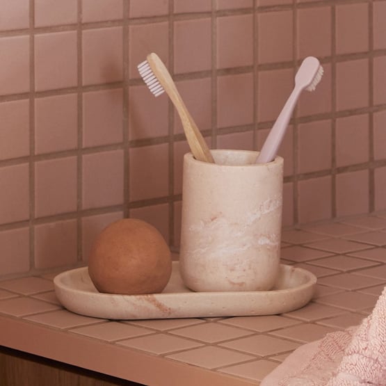 Orion Natural Marble Bathroom Accessories