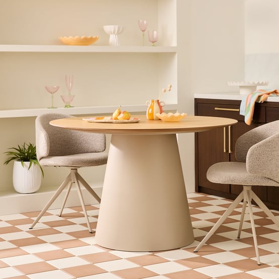 Kiel Oak & Dune Dining Table