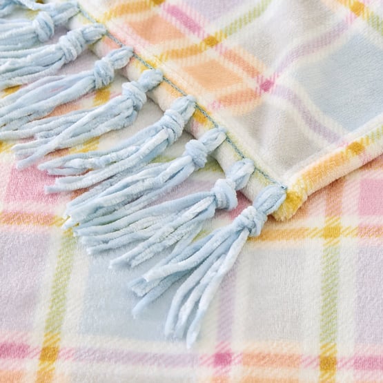 Supersoft Freesia Check Blanket