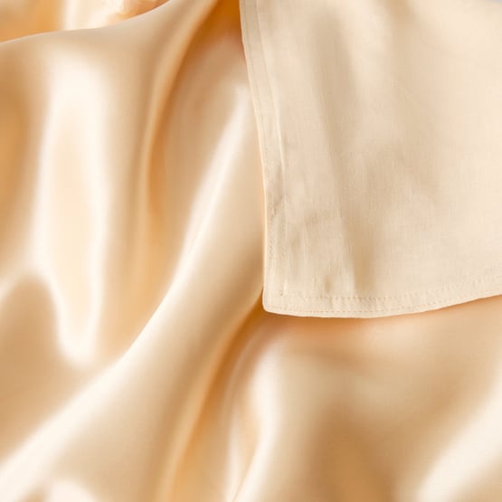 Vintage Washed Linen Silk Lemon Pillowcase Pair