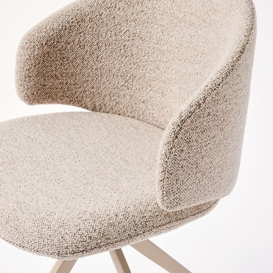 Kiel Beige Boucle Dining Chair