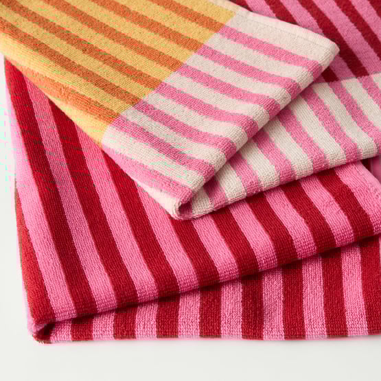 Whitehaven Pink Tea Towel Pack of 2