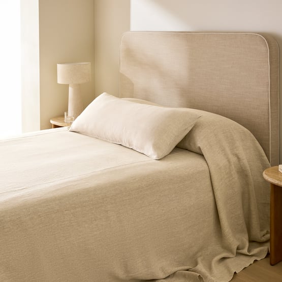 Vintage Washed Linen Bedcover