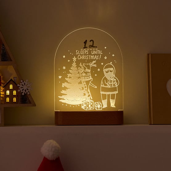Santa Christmas Countdown Light