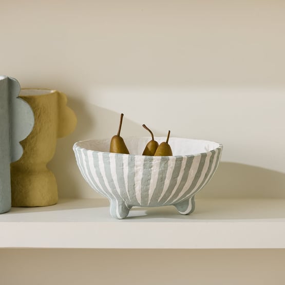 Zola Light Blue & White Bowl