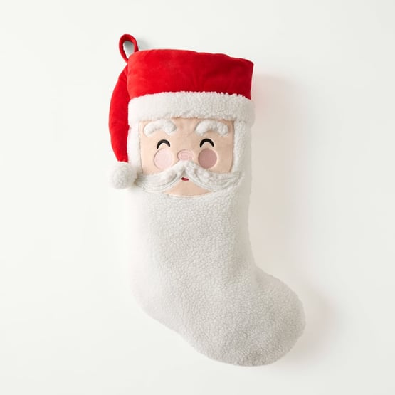 White Santa Stocking