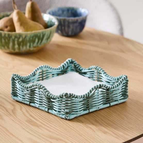 Eden Green & Blue Napkin Holder