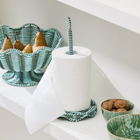 Eden Green & Blue Paper Towel Holder