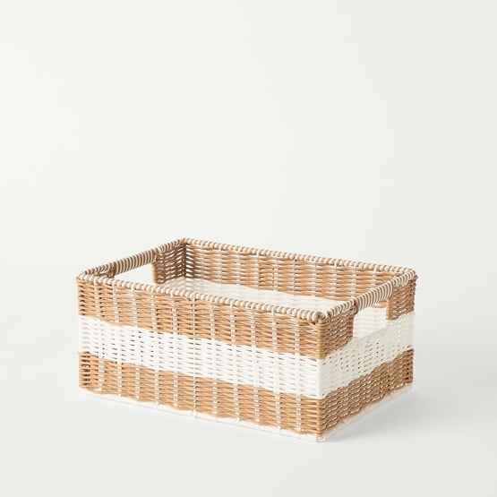 Eden Natural & White Storage Baskets