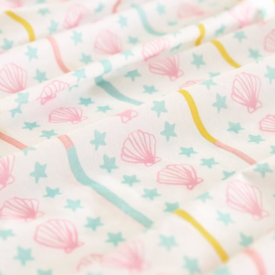 Bella Mermaid White Sheet Set