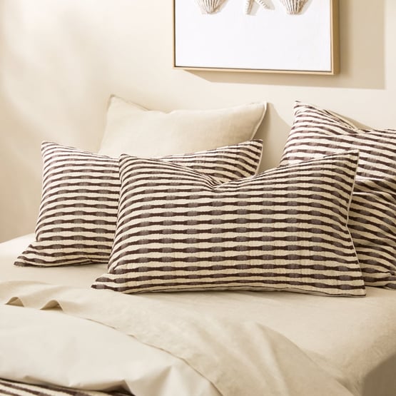 Luca Chocolate Pillowcases