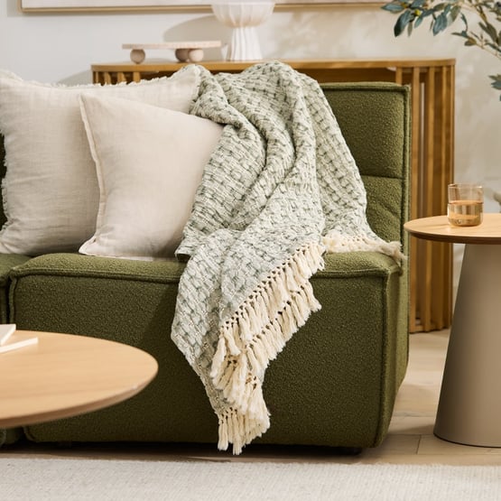 Byron Green Marle Waffle Throw